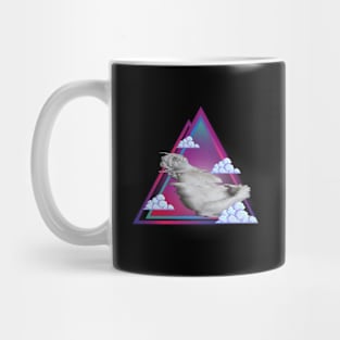 Tired Statue Triangle Vaporwave Mug